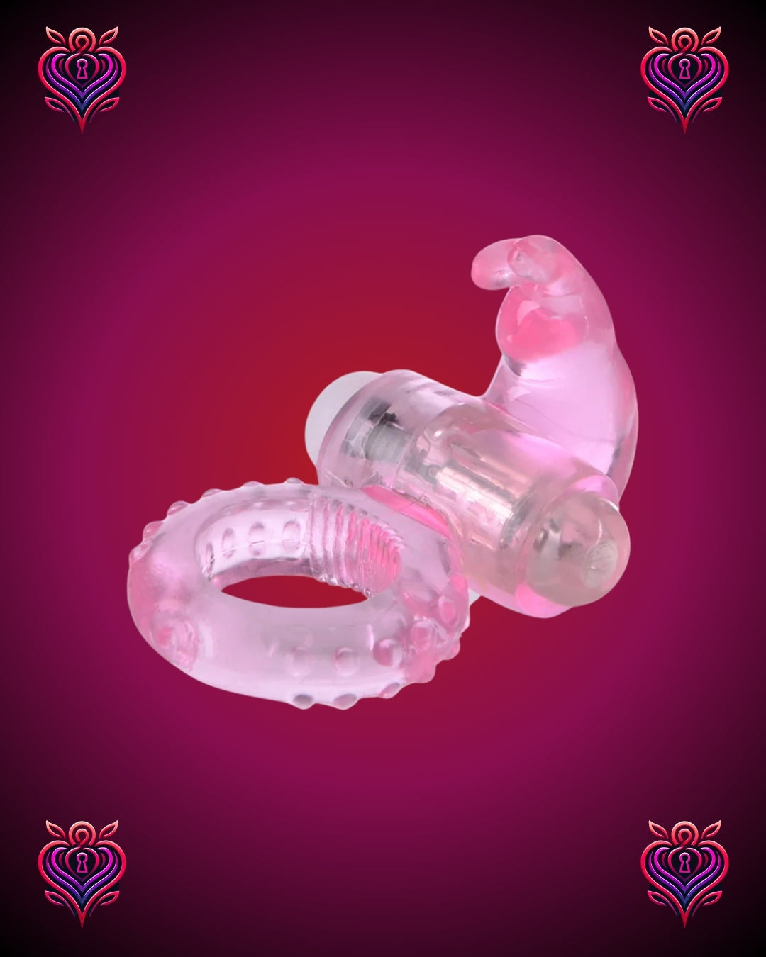 🐰Anillo Vibrador Conejo – Estimulación Doble, Placer Total🐰