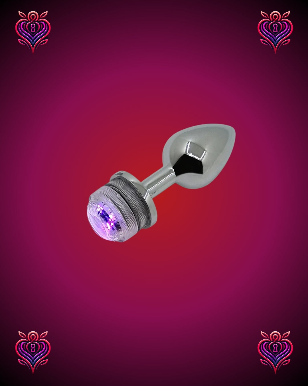 💡Plug Anal Metálico Luciérnaga – Estímulo Visual y Sensualidad Brillante💡