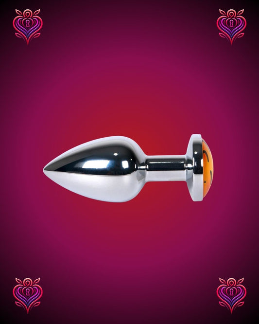 😏Plug Metálico con Emoji Sonrojado – Diversión y Placer con un Toque Juguetón❤️