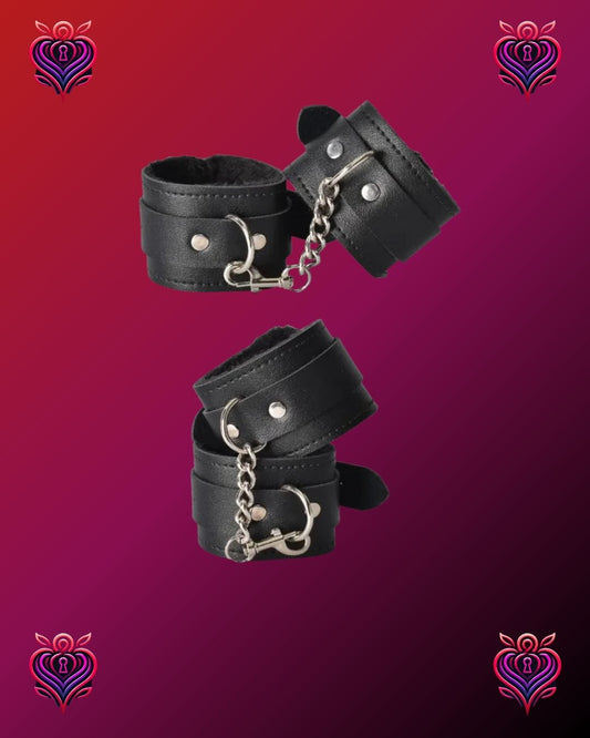 🔥ESPOSAS DE CUERO PARA MANOS O PIES BDSM🔥