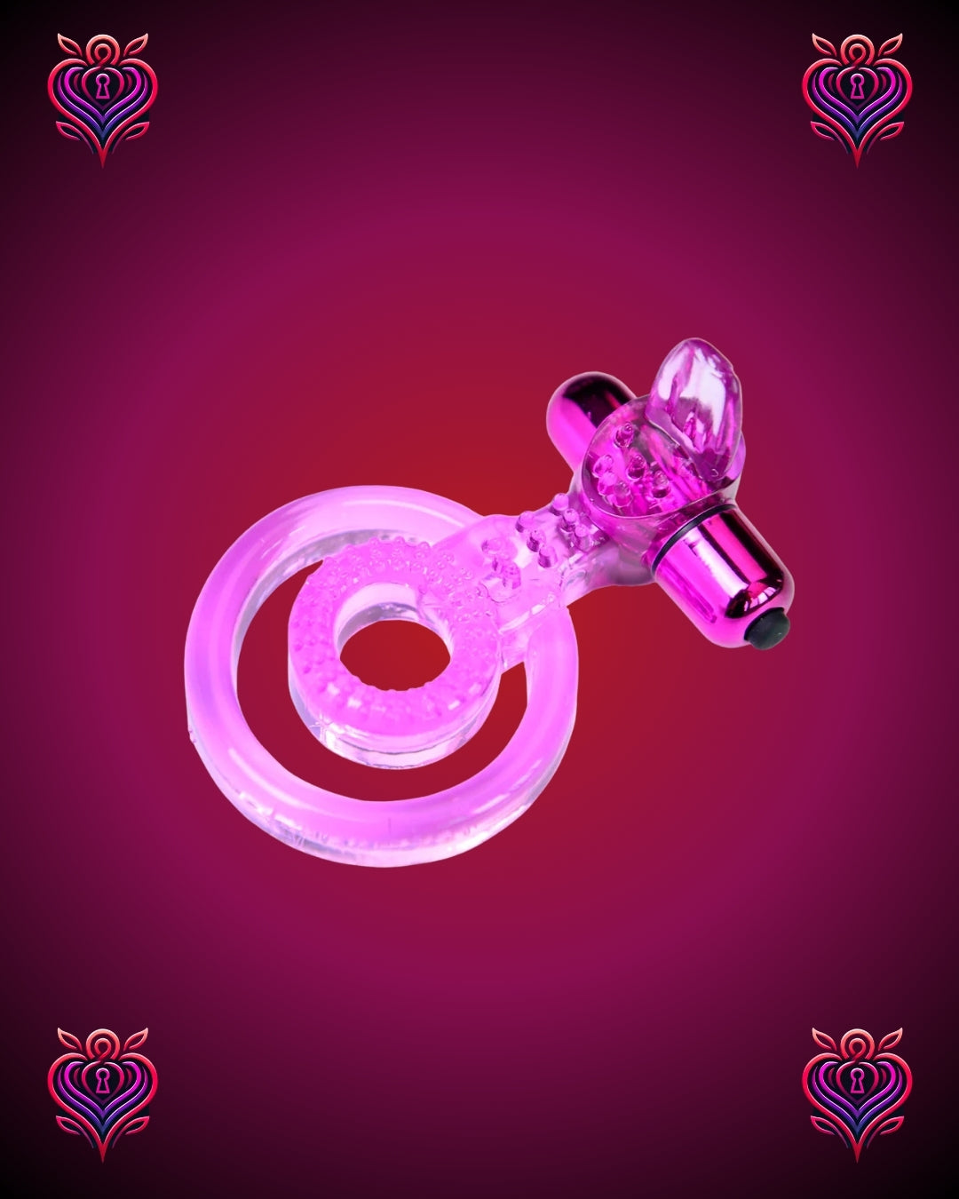 ⚡Anillo Vibrador Doble – Placer con Potencia y Resistencia⚡