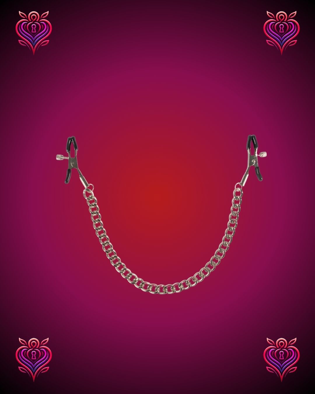 🔗Cadena con Pinzas para Pezones – Estimulación y Estilo en un Solo Juego💋