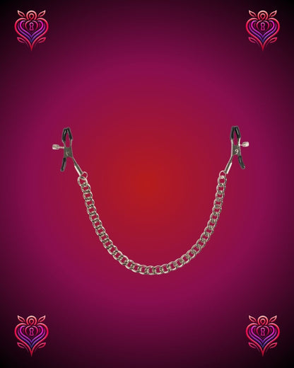🔗Cadena con Pinzas para Pezones – Estimulación y Estilo en un Solo Juego💋