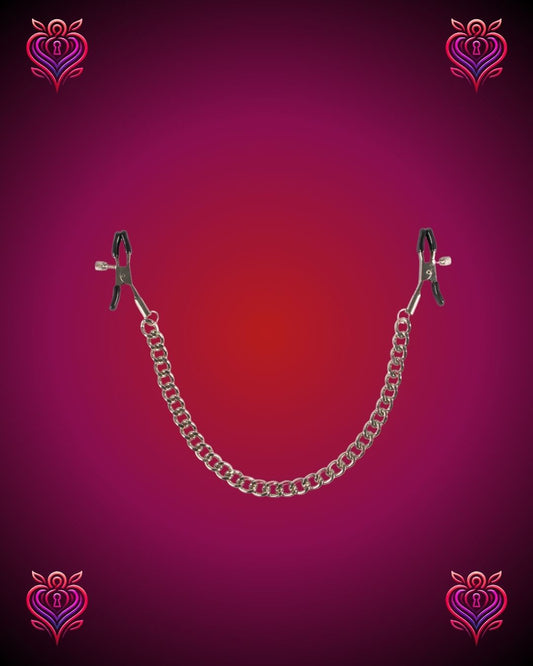 🔗Cadena con Pinzas para Pezones – Estimulación y Estilo en un Solo Juego💋