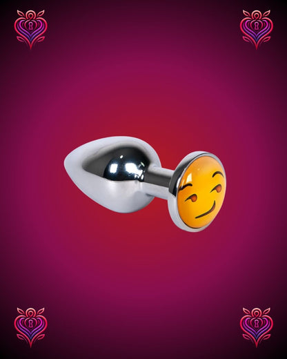 😏Plug Metálico con Base Emoji✨