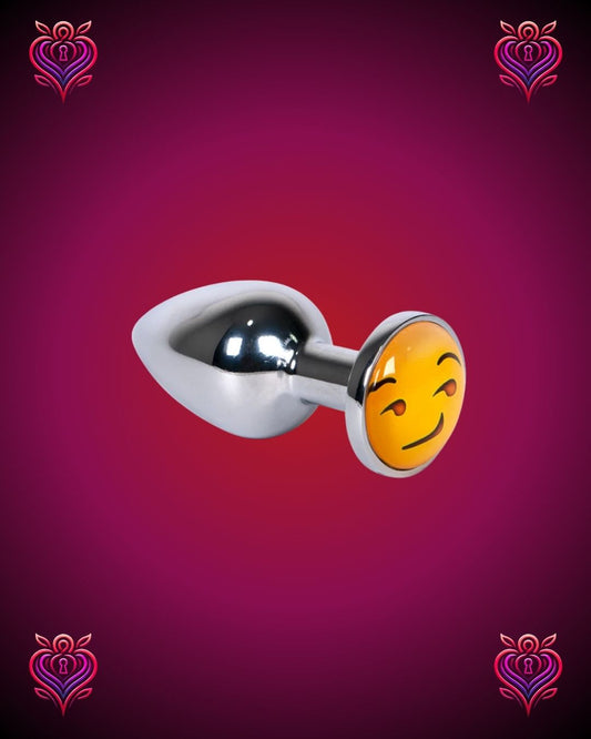 😏Plug Metálico con Base Emoji✨